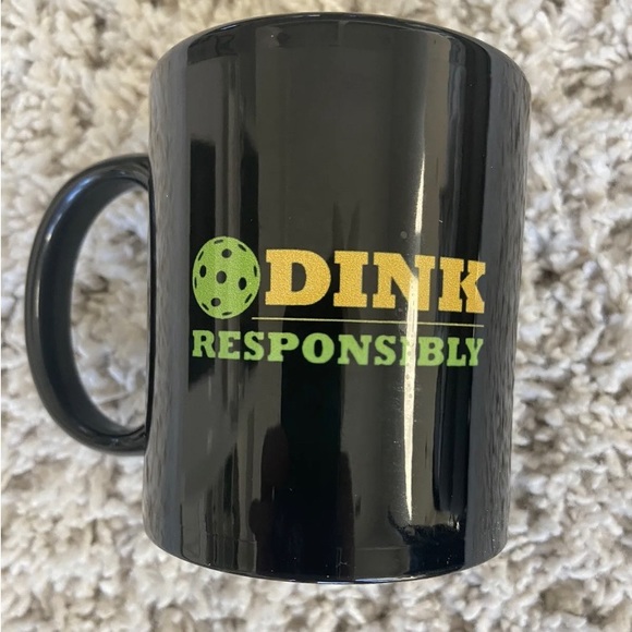 NEW “DINK Responsibly" Pickleball Mug,Pickleball Gift,Funny Pickleball NIB - Picture 1 of 3